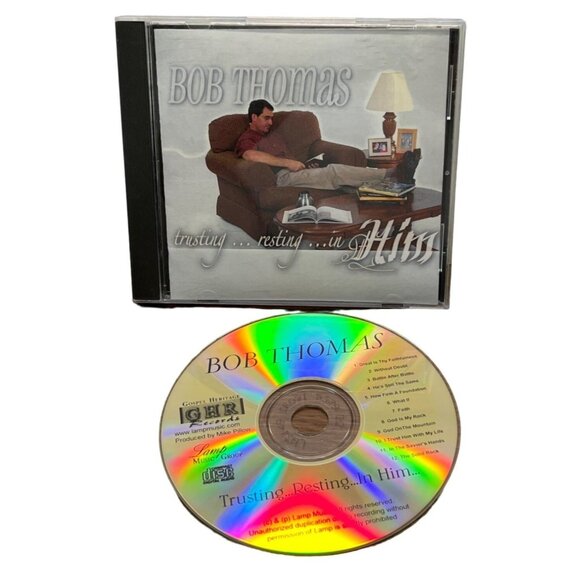 Bob Thomas Trusting Resting In Him CD Christian Gospel Heritage 12 Tracks - Picture 7 of 7